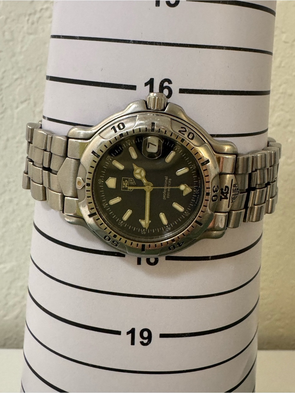 Tag Heuer Stainless Steel Men's Watch - Black Dial